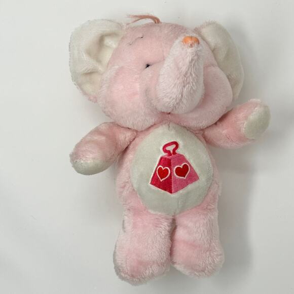 Vintage Kenner Lotsa Heart Elephant Care Bear Cousins 1984 13" Pink Plush Toy - Picture 13 of 14